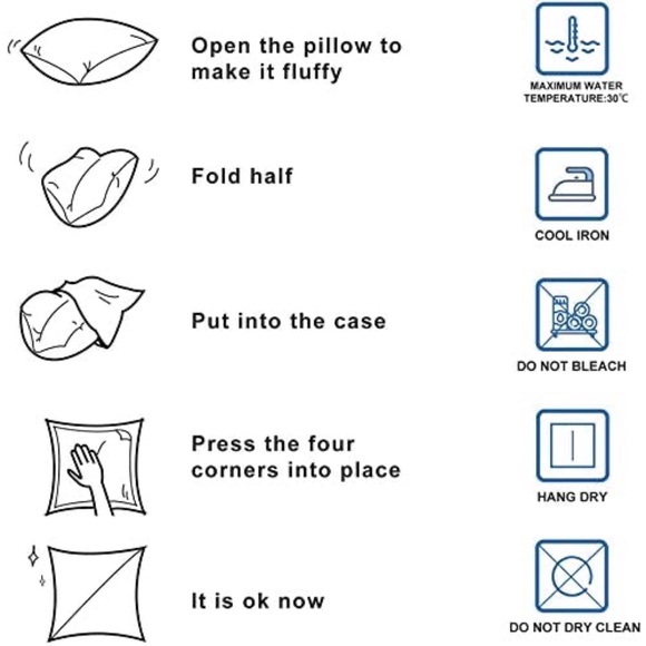 Fall Farmhouse Autumn Pillow Throw Case Covers Home Decor Set of 4 18” x 18” - Picture 7 of 7